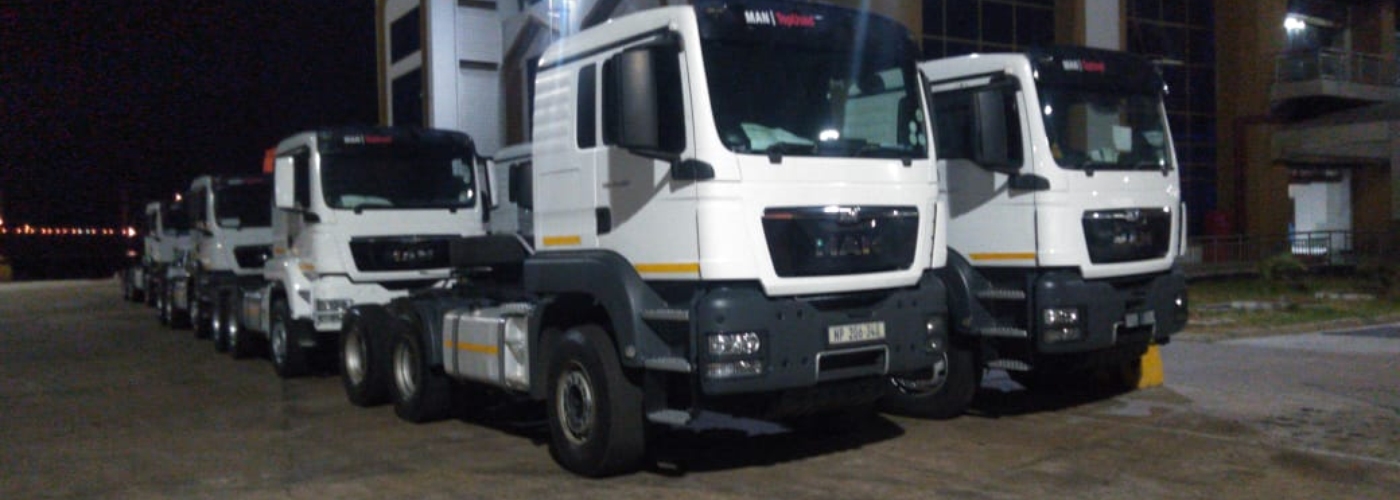 Delivery of New Imported Trucks to oUR Client's Residence